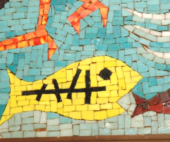 1950's Elaborate Easter Island Mosaic 1