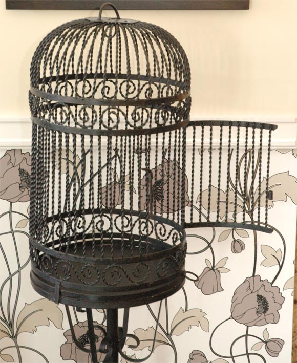 American Handmade Wrought Iron and Metal Birdcage