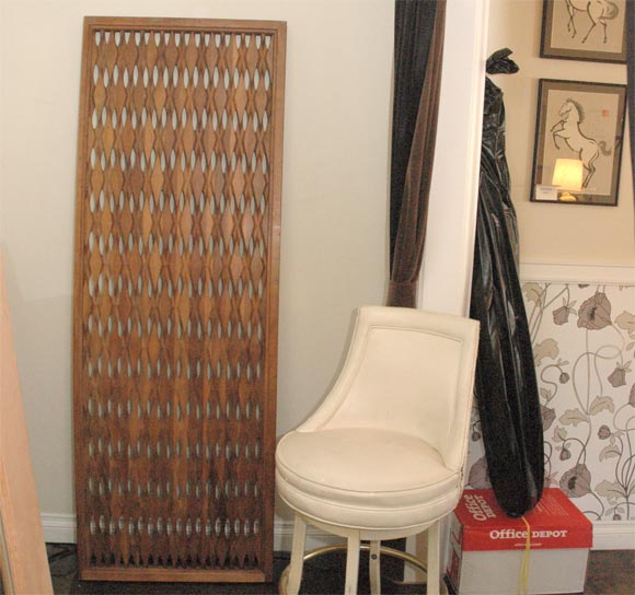 Pair of Mid-Century Teak Screens