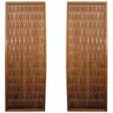 Pair of Mid-Century Teak Screens