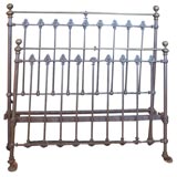 Antique Iron & Brass Full Size Bed fitted for Queen Size Mattress