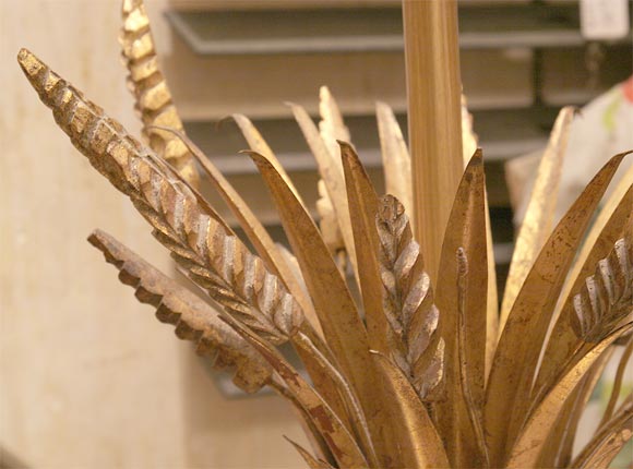 French Mid Century Wheat Sheath Table Lamp