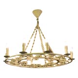 Antique Iron 10 Light Chandelier