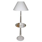 Circa 1940 Mirror Top Lamp Table