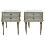 Pair of Louis XVI Style 2-Drawer Nite Stands