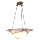 Alabaster Globe Ceiling Fixture