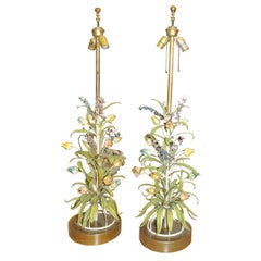 Pair of Tole Lamps