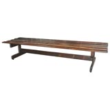 Rosewood Bench by Sergio Rodrigues