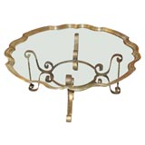 scalloped tray coffee table
