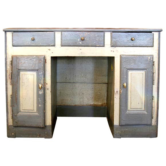 Small Leather Topped Desk