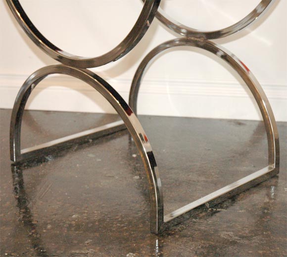 Chrome Red Pony Hide Directors Chairs