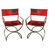 Red Pony Hide Directors Chairs
