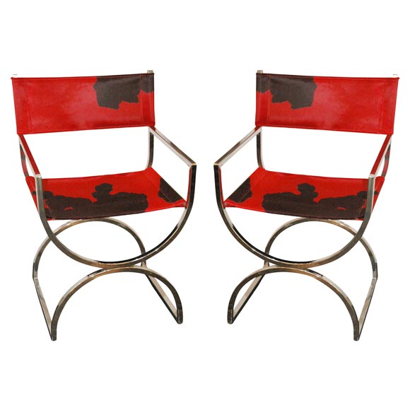 Red Pony Hide Directors Chairs