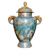 Chinese cloisonne Urn