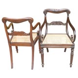 Set Of Eight Anglo-Indian Arm Chairs