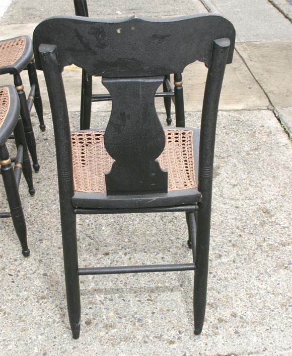 Set of Four Japanned Fancy Chairs 2