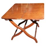 Antique English mahogany coaching table.