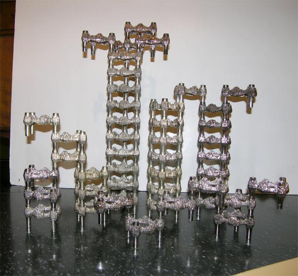 Interlocking Candle Stick Holders by Nagel