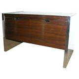 2 Door Cabinet in Rosewood with Chrome Sides by Dunbar
