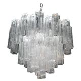 Chandelier with Glass Tubes by Venini