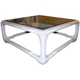 "Chinese Style Cube Table" with Buffalo Top by Karl Springer