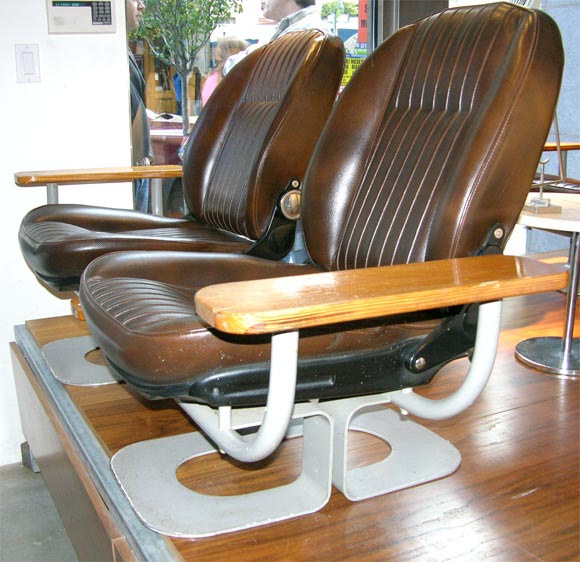 Italian Incredible  Pininfarina Fiat  Automobile Paris Showroom Chairs
