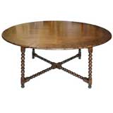 19th Century Large Round Dining Table