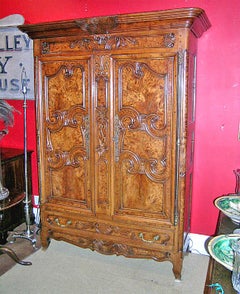 Armoire in Exceptional Burl Cherrywood