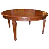Round Marquetry Dining Table