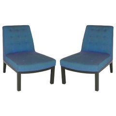 American Mid Century Slipper Chairs by Edward Wormley for Dunbar Furniture Co.