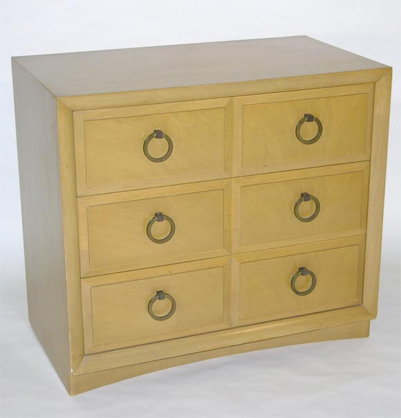 Pair Three Drawer Commodes by T.H. Robsjohn-Gibbings