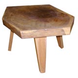Wood Block Side Table