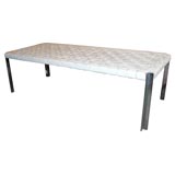 Laverne Woven Leather Bench