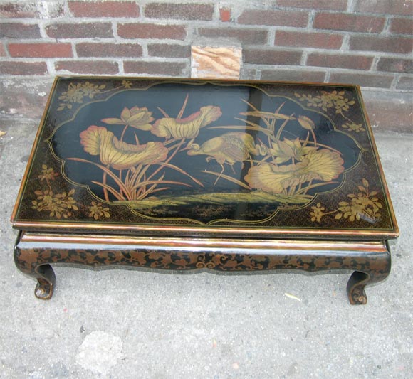 Chinoiserie Lacquered Low table.