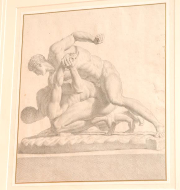 18th Century and Earlier An Italian Charcoal Drawing, Circa 1755