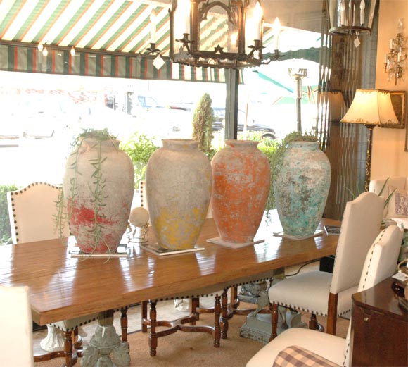 American Set of 2 cement urns