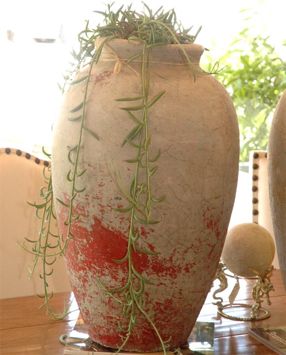 20th Century Set of 2 cement urns