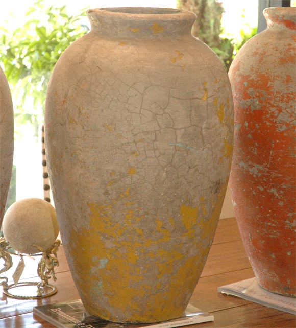 Cement Set of 2 cement urns