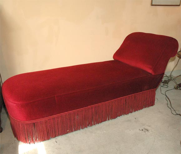 newly re-upholstered in velvet