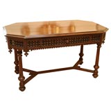 Beautiful 19th Century Moorish Walnut Center Table