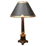 Neoclassical Style Bronze Column Lamp
