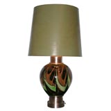 Monumental, Ceramic Table Lamp by Paul Laszlo