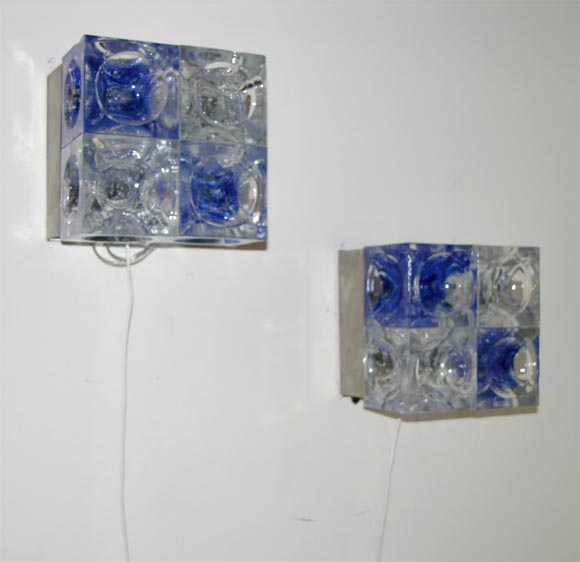 Pair of Mazzega Sconces