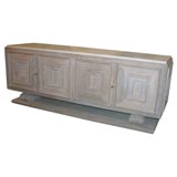 Pair of Limed Oak four-door Sideboards / Cabinets