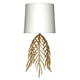 A Contemporary gilt-bronze Lamp by Herve van der Straeten