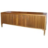 Vintage William Watting rosewood credenza with tambor doors