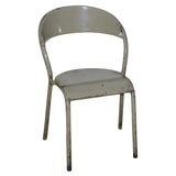 French Tubular Metal Chair