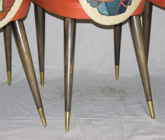 Set of Aldo Tura playing card chairs 2
