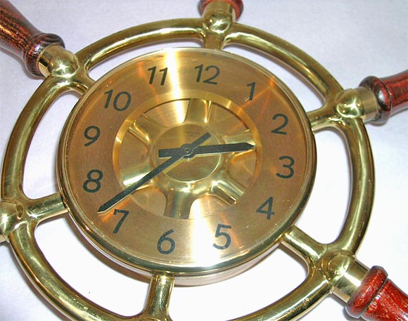 Matching Clock and Barometer in the design of a ship wheel