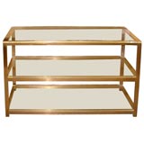 Custom Made Solid Brass Etagere